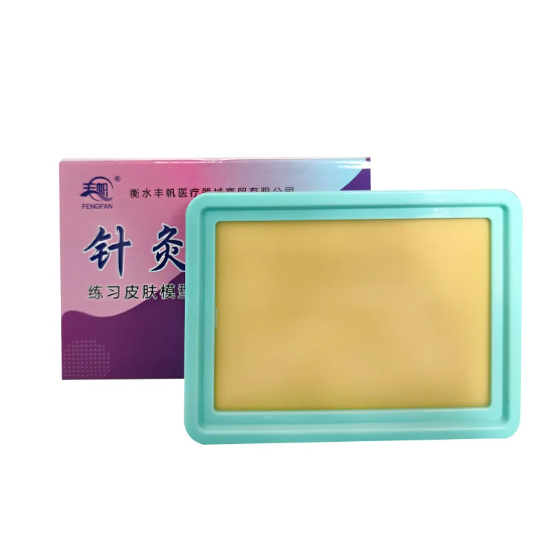 Acupuncture Practice Bandaging Skin Model Box Heightened Thickened Human Body Acupoint Beginner Teaching Needle Bag