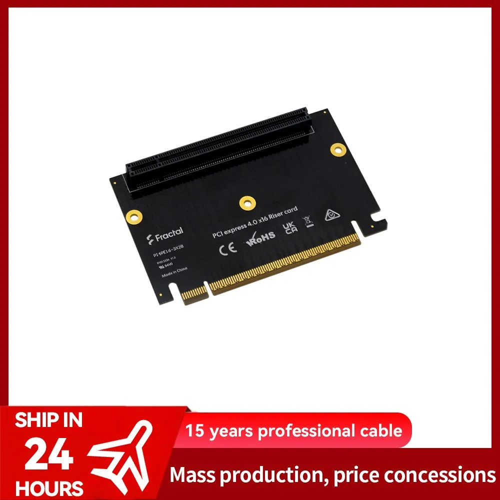 

PCIE x16 4.0 Extender 90 Degree Test Protection Card GPU Video Expansion Turn Right Angled Extended Card Slots Protector Adapter