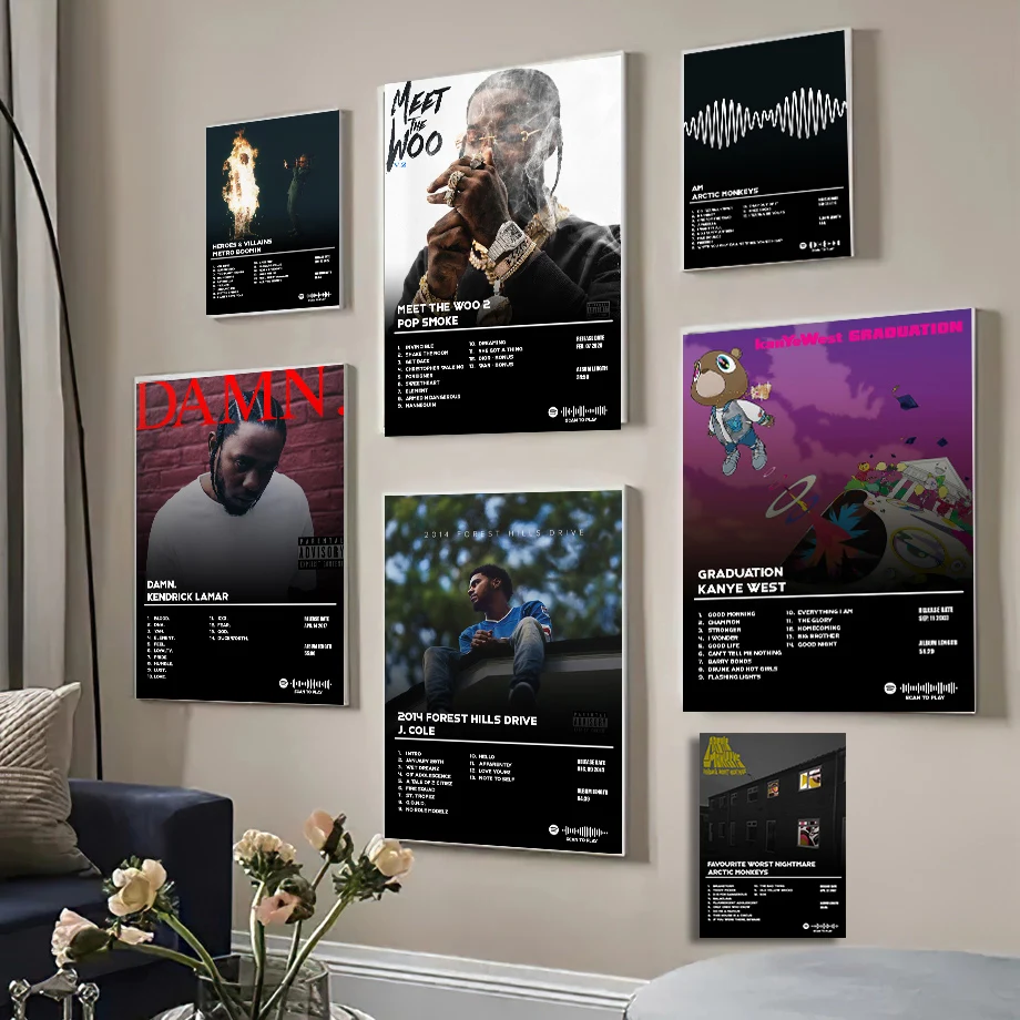 Music Hot Album Star Drake J.Cole Poster Hip Hop Canvas Painting Art for Living Room Home Wall Decor Picture Cuadros