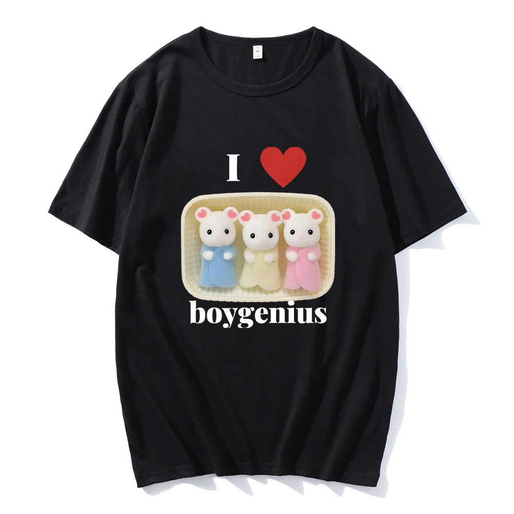 Ich Herz Boy genius Kaliko Critter Baby Design T-Shirts für Frauen Männer süße Baumwolle T-Shirts Anime Print weiche O-Ausschnitt T-Shirts Sommer Tops