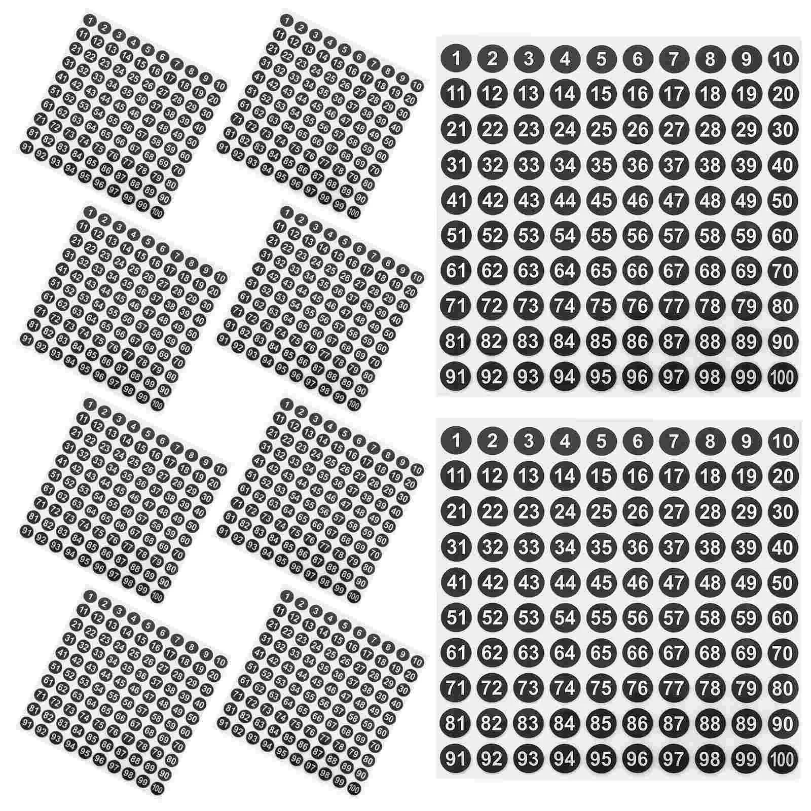 

50 листов наклейки с круглыми номерами для классной комнаты, офиса, этикетки, вывески, самоклеящиеся цифры, маленькие наклейки, классификация, водонепроницаемые