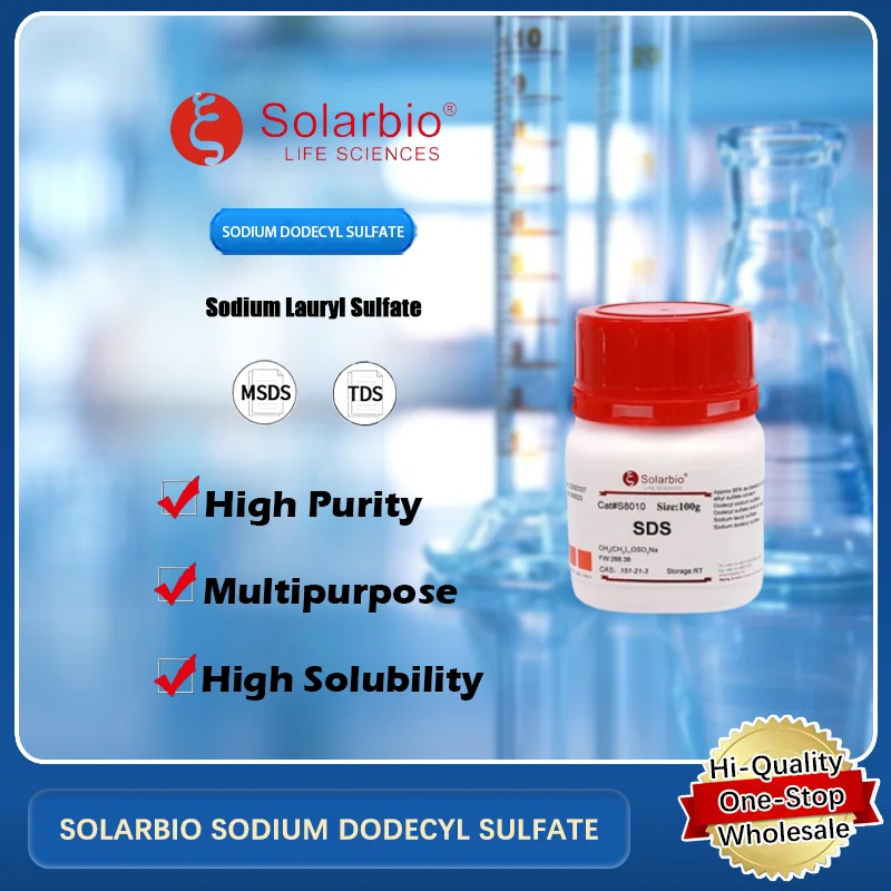SOLARBIO SODIUM DODECYL SULFATE für Proteinveredelung und Laboranwendungen Originalprodukt