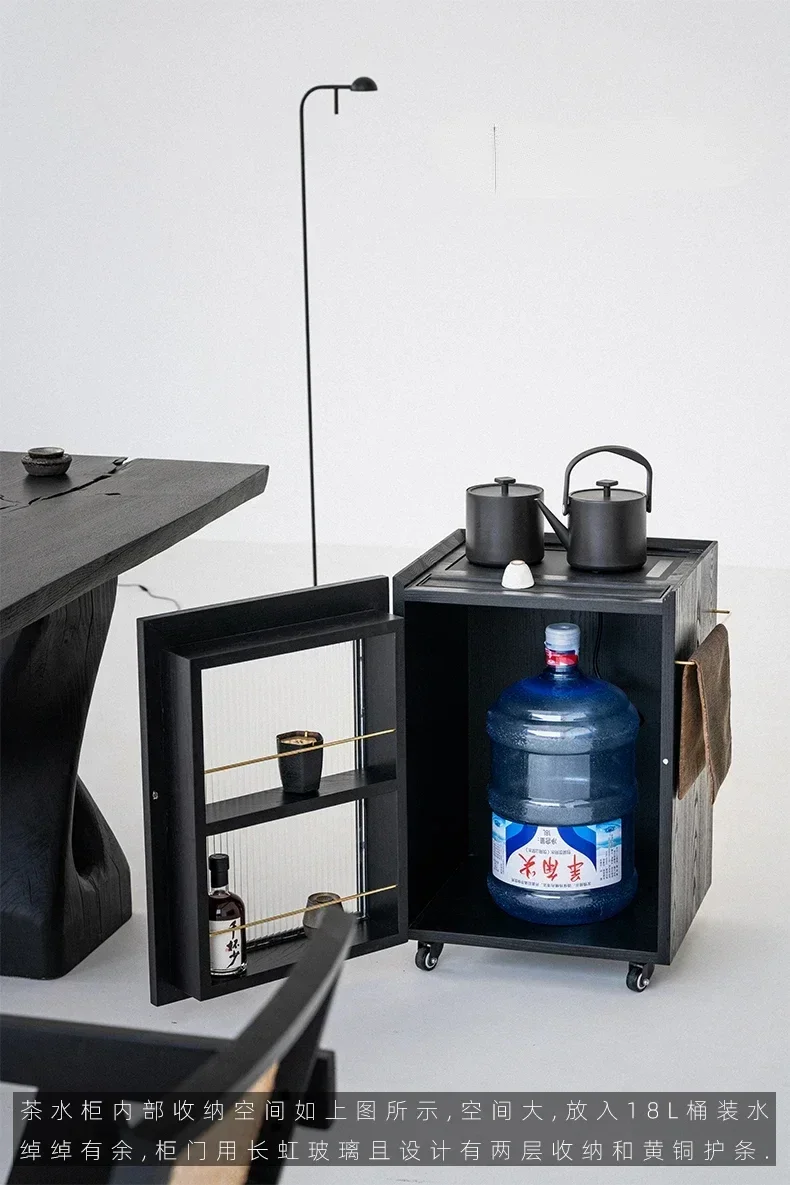 

Чайный шкаф Wood Silent Wind с функцией карбонизации чая, боковой шкаф для заваривания, полностью автоматическая подача воды