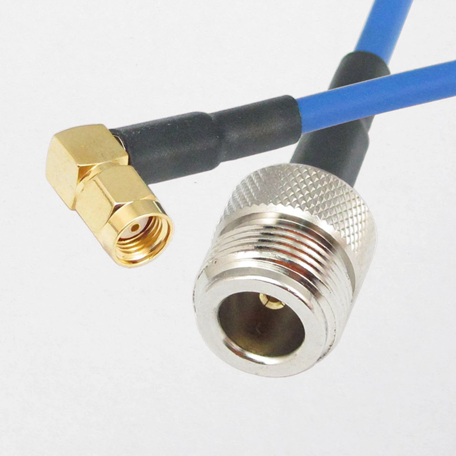 

N Type Female Jack to RP-SMA Male Right Angle 90 Degree RF Semi Flexible Low Loss Coaxial Cable Lot RG402