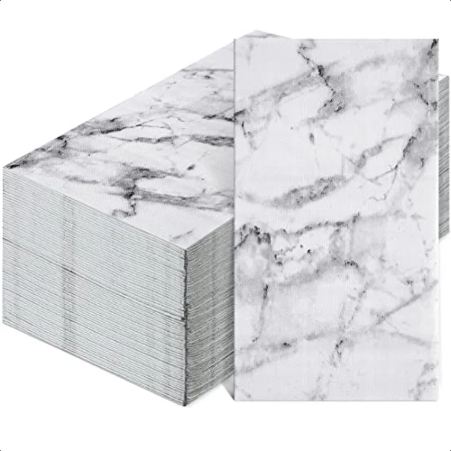 100 pezzi asciugamani di carta bagno asciugamani in marmo per gli ospiti tovaglioli decorativi per gli ospiti di carta tovagliolo per cena marmorizzato per matrimoni