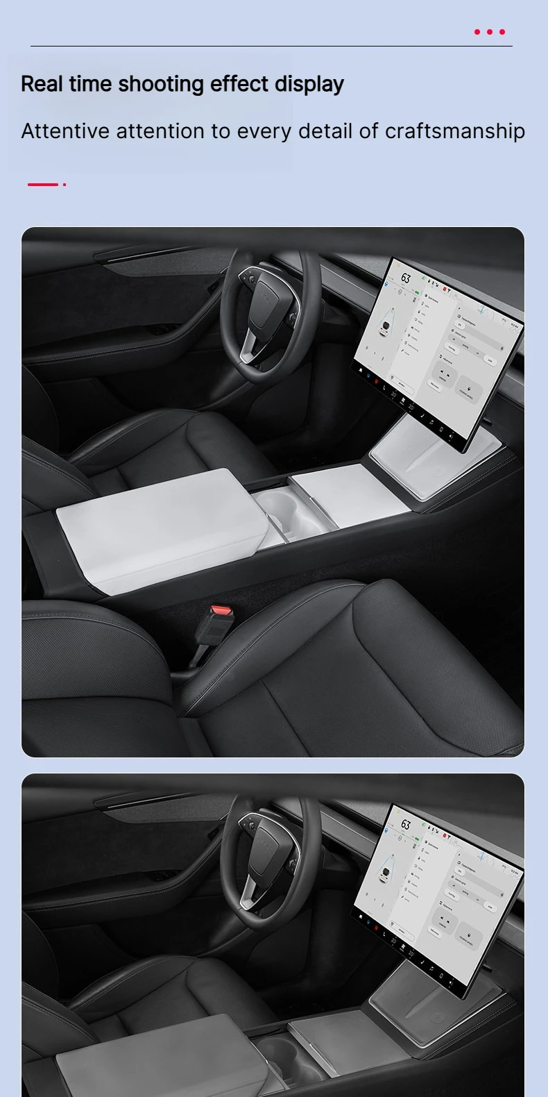 Für Tesla Model 3 Y YL 2025 2026 Silikon-Abdeckung für den hinteren Bildschirm-Luftauslass, Armlehnenabdeckung, wasserdichtes Innenraum-Schutz-Zubehör – Detail 25