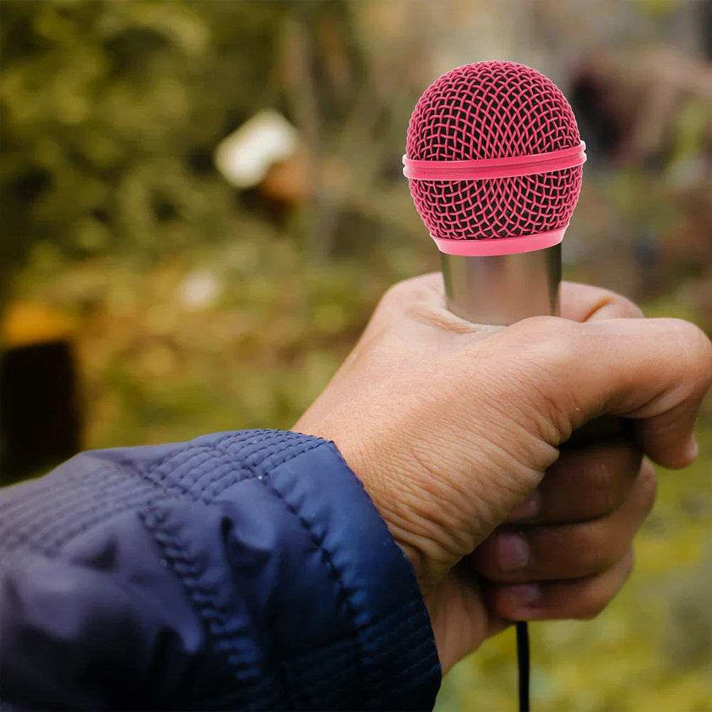 

8Pcs Microphone Mesh Grill Head Metal Replacement Compatible Wireless Mic Cover Durable Mic Accessories Microphone Cover