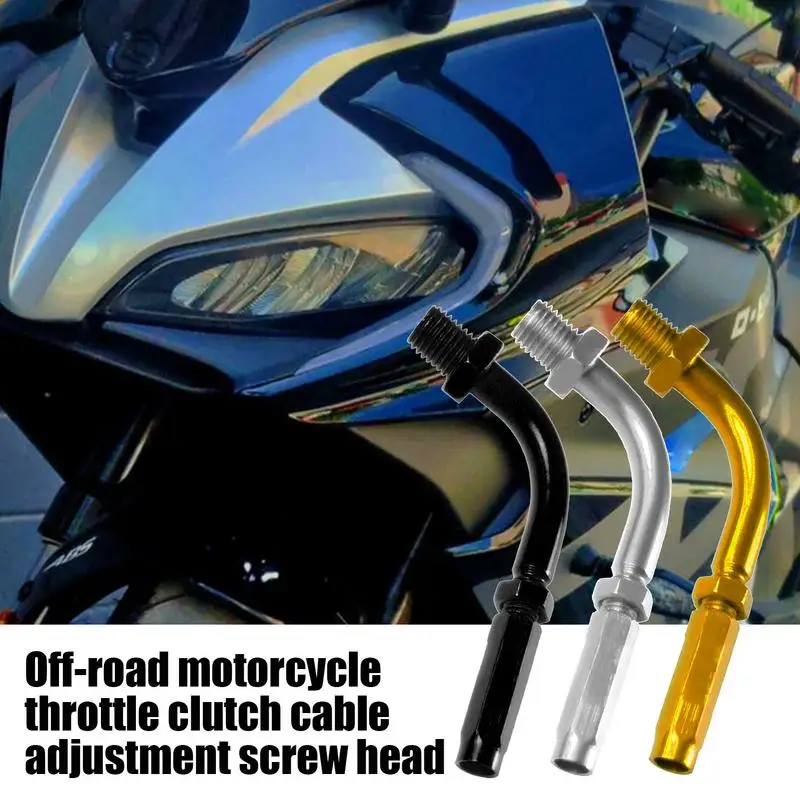 Clutch Cable Adjustment Screw Head 90 Degree Precise Screw Head For Throttle Adjustment Easy Installation Multifunctional Off