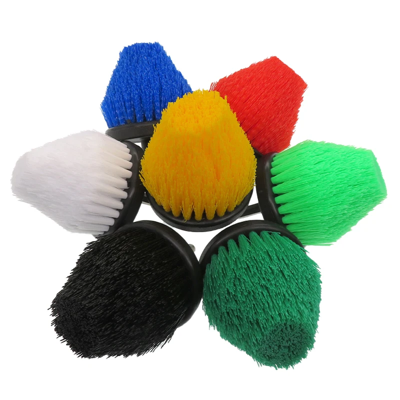 2.5 Inch Electric Cleaning Brush Wheel Brush Car Washing Connecting Rod Conical Detail Cleaning Tool for Furniture Kitchen