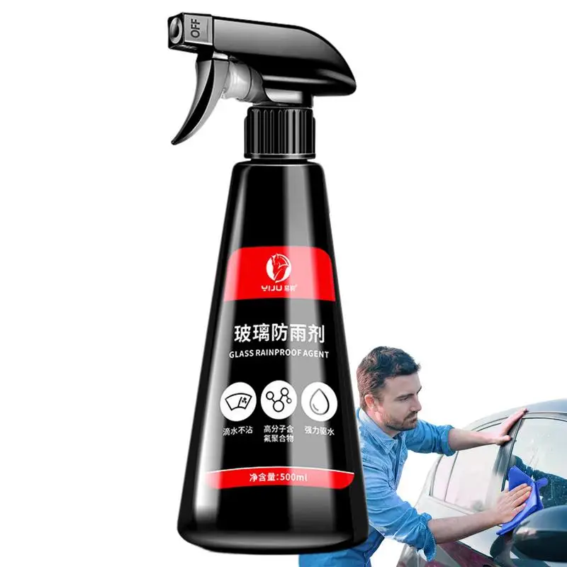 

Car Glass Waterproof Coating Agent Anti-Rain 500ML Auto Rainproof Anti-fog Agent Spray Fog Spray Remover For Windows Mirrors