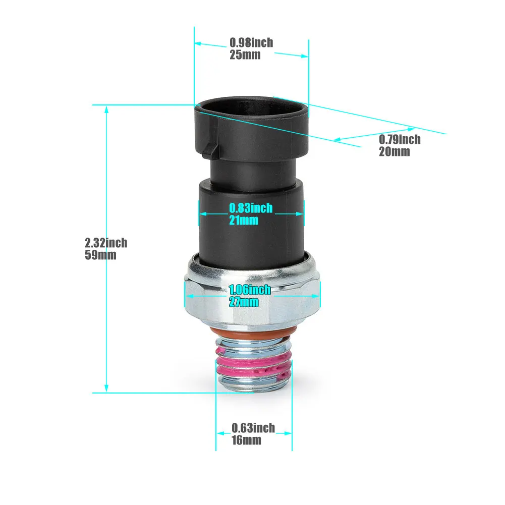 Oem #12635957 novo interruptor do sensor de pressão óleo do motor para buick para chevrolet hummer para gmc cadillac d1843a 12611588