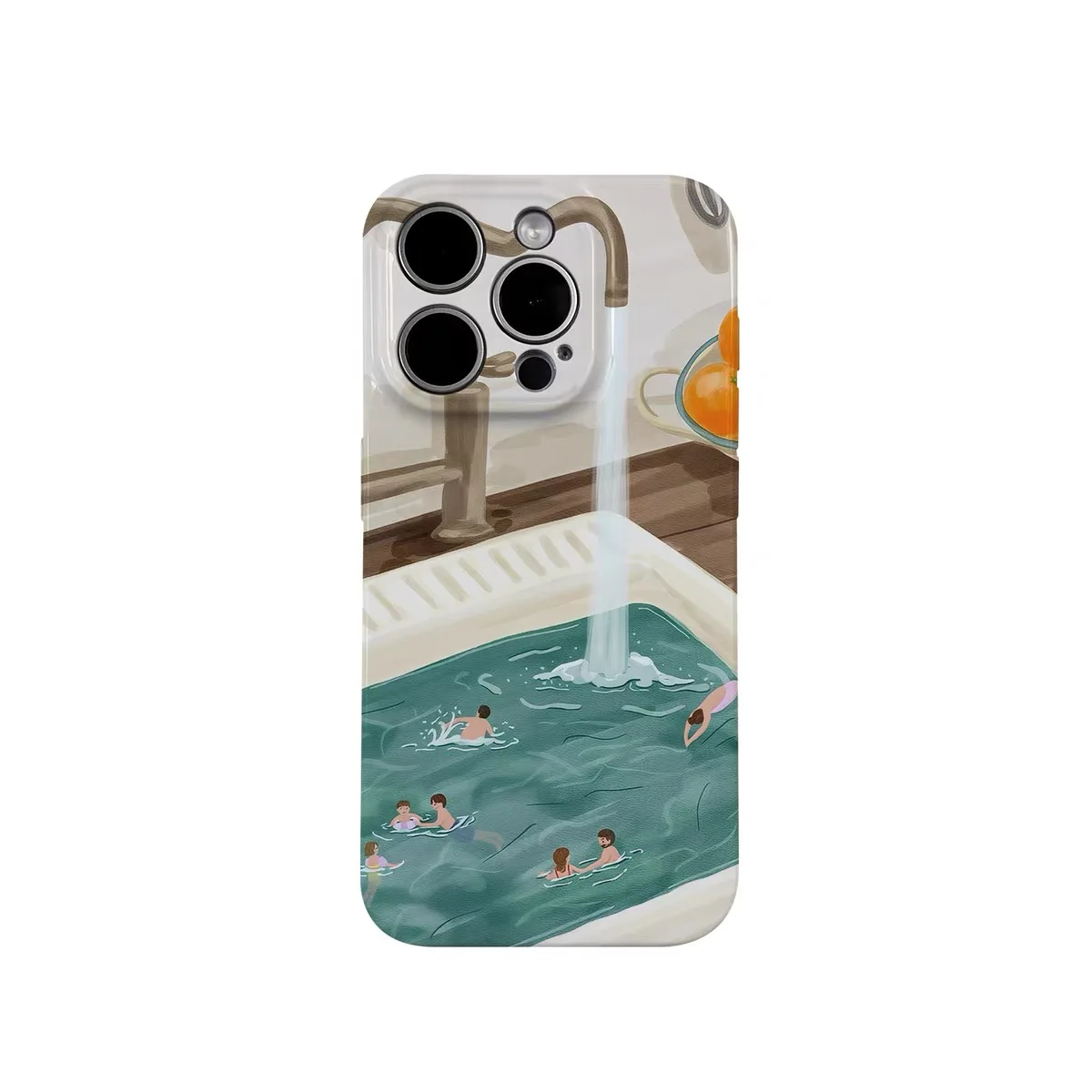 

INS Creative Wash Pool Design Case for IPHONE 16E 15PRO MAX 14 13 PRO 13 PRO MAX 15 11 XR XS MAX Acrylic Hard Mobile Phone Cases