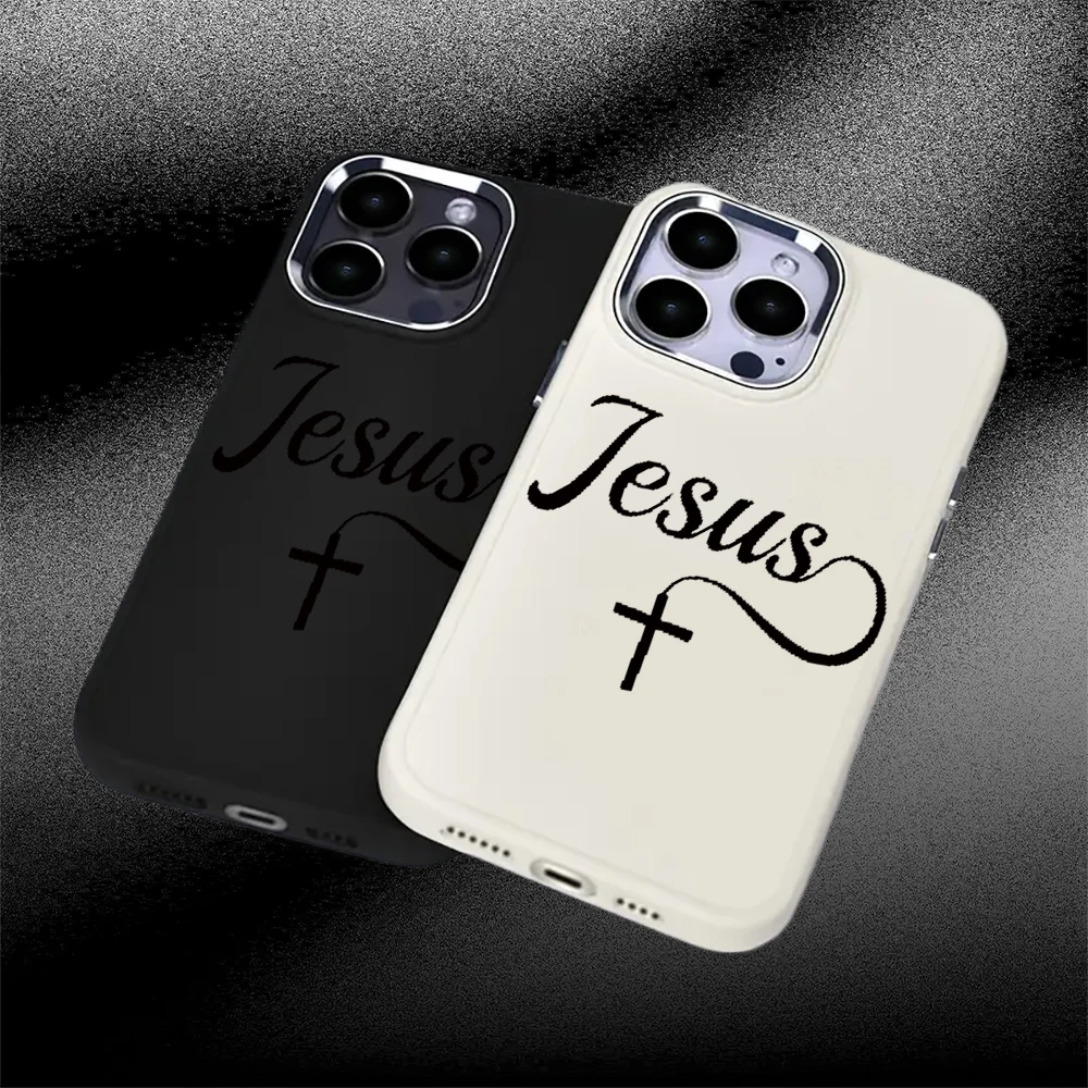 

JESUS Phone Case for iPhone17Pro Max/17Pro/17/16/16Pro/15/14/13/12/11/Pro/Plus Fashion Friend Gift Aesthetic Phone Case