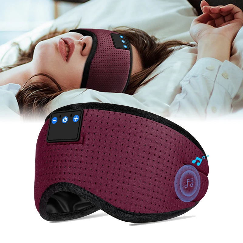 Bluetooth Sleep  Protector Music Eye Mask Cool Soft Breathable Shading Eye Mask Travel Home Portable