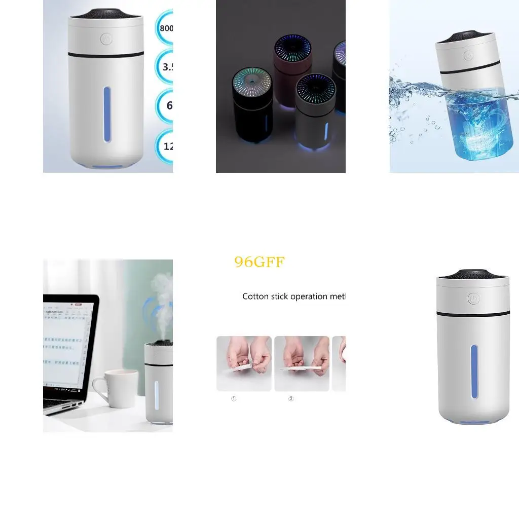 96GF 230 Luftbefeuchterreiniger mit LED -Lampen -Schlafzimmer Stille Aromen Diffusor