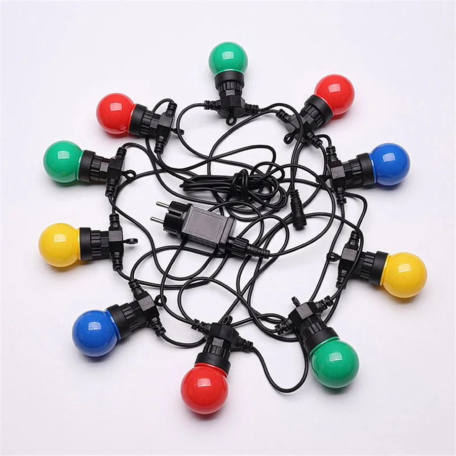 Outdoor G50 13M 20LED Multicolor Globe String Lights Garland Waterproof Christmas Lights for Halloween Wedding Indoor Decoration