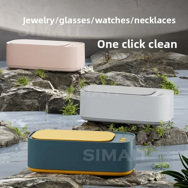 Mini Ultrasonic Cleaner for Gla sses & Jewelry | Portable Home Use Retainer Denture Cleaning Machine