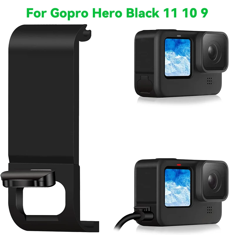 

Silicone Sleeve Case for Go Pro Hero 11 10 9 Black Battery Side Cover Protectors Lens Caps Lanyard for GoPro Hero 12 Accessories