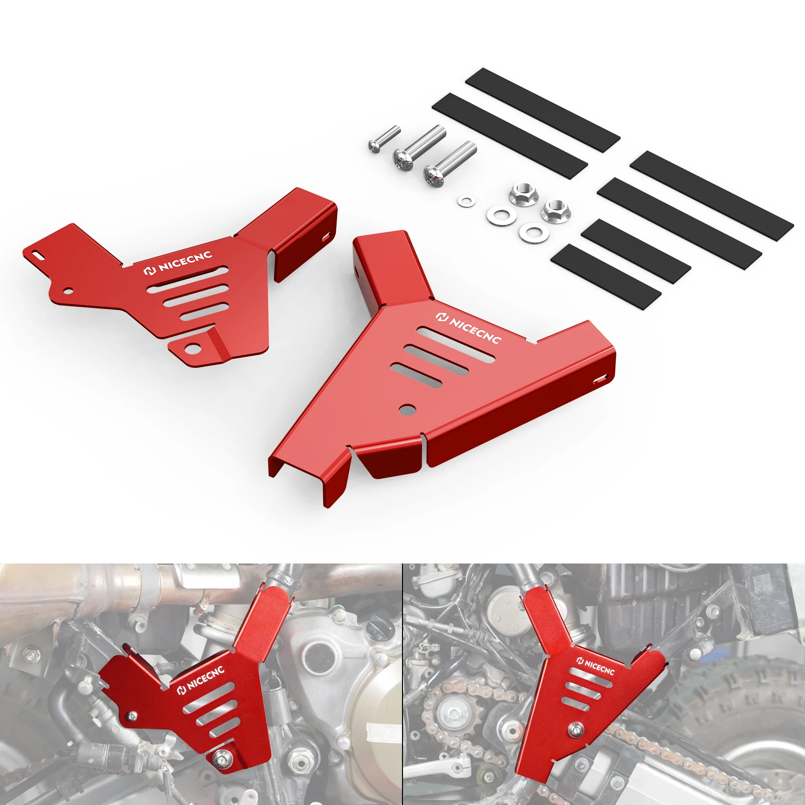 

Frame Guards For Honda TRX450R Kick Start TRX450ER Electric Start 2006-2009 ATV Chain Side Frame Cover Protector 50100-HP1-601ZB