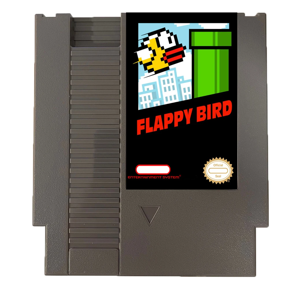 Flappy Bird - خرطوشة ألعاب NES جديدة تمامًا إصدار NTSC/PAL 8 بت 72 دبوس عربة ألعاب الفيديو لوحدة تحكم ألعاب NES الأصلية