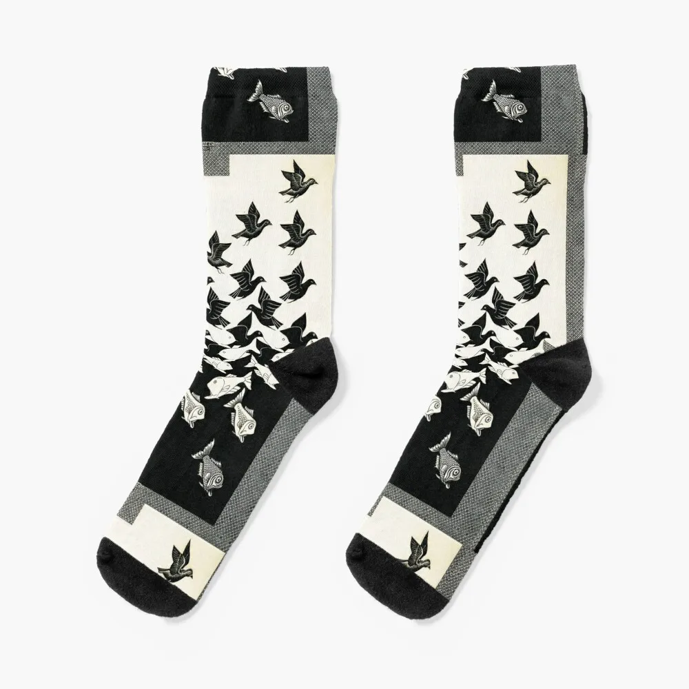 

Escher - Sky And Water II, 1938 Socks funny sock Stockings compression new in's Men Socks Luxury Brand Women's