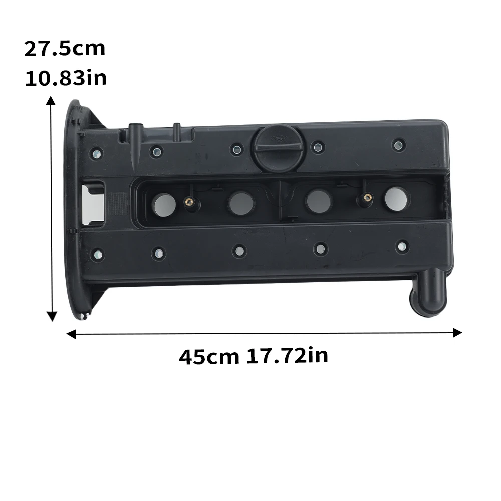 Auto Cylinder Head Valve Cover Suit for Chevrolet Optra 2005 2006 2007 2008 2009 2010 ABS Replacement Black Car Parts 92068243