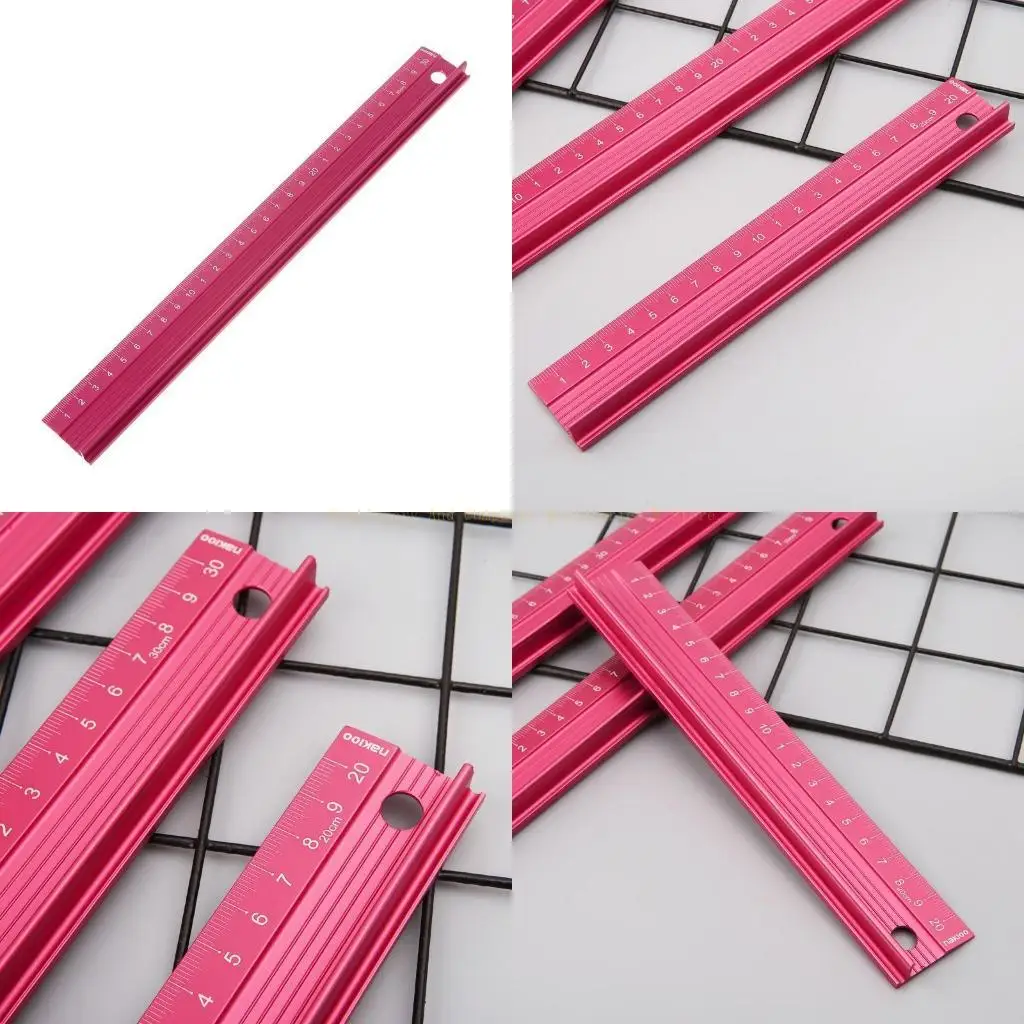 

Professional Aluminum Alloy Straight Ruler Protective Scale Measuring Engineers