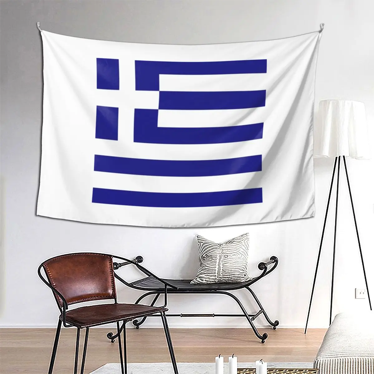 

Greece Greek Flag Tapestry Hippie Wall Hanging Aesthetic Home Decoration Tapestries for Living Room Bedroom Dorm Room