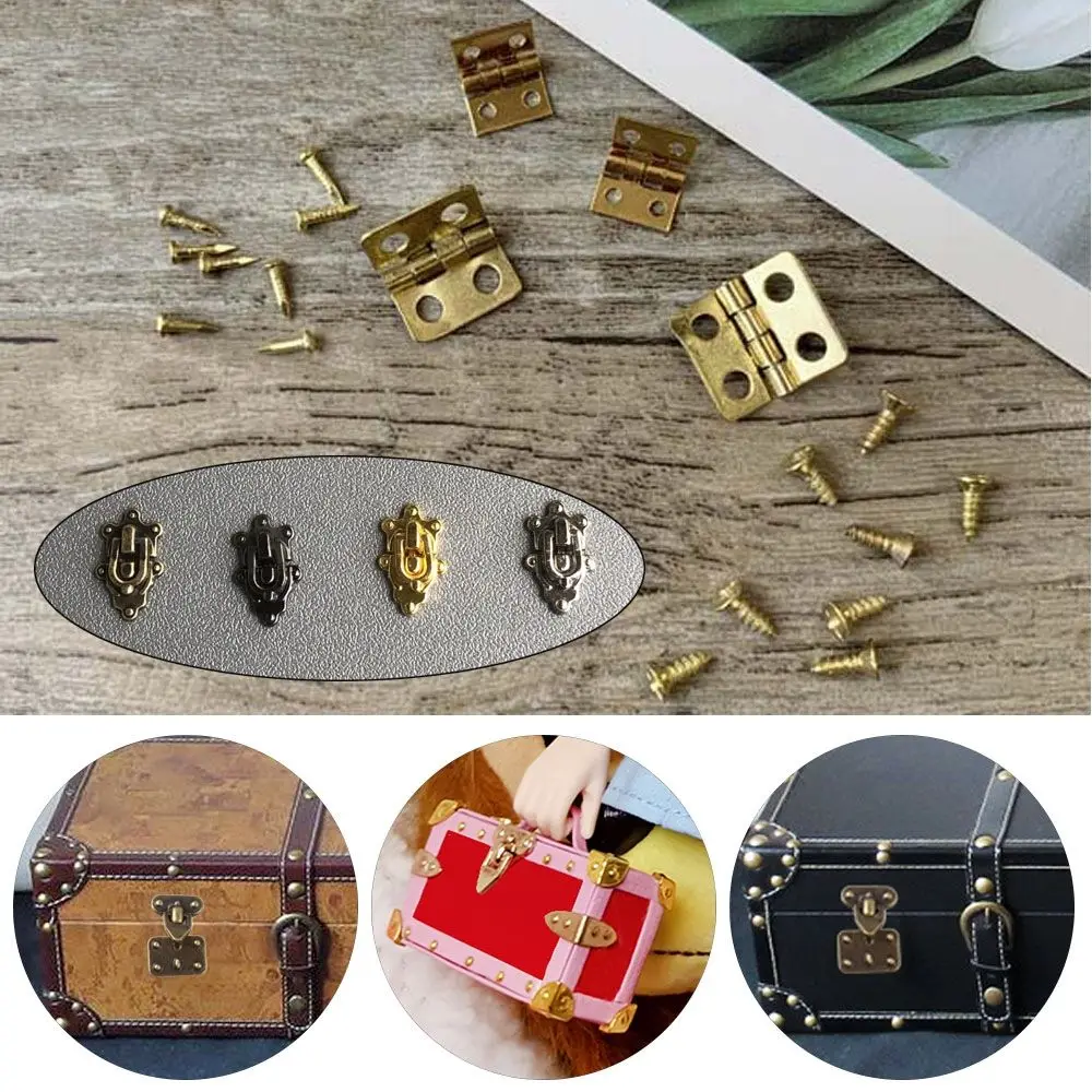 DIY Box Accessories Manual Box Case Corner Suitcase Protector Doll Bags Parts Dollhouse Metal Crafts