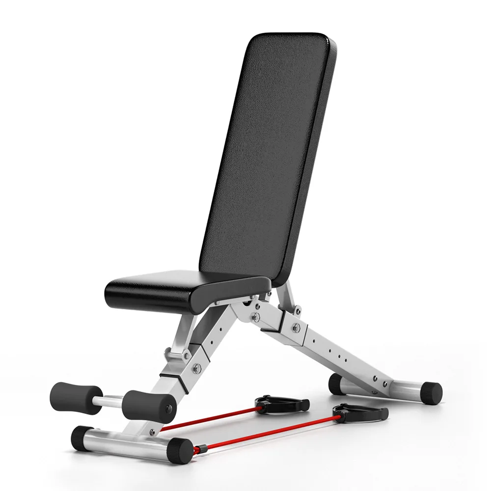 

Household Folding Dumbbell Stool, Sit-up Board, Multi-functional Fitness Chair, Adjustable Bench Press