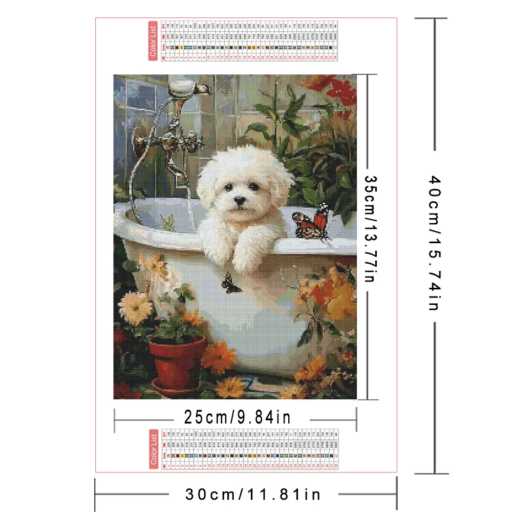 AZQSD Diamond Mosaic Dog Animal Embroidery Sale Personalized Gifts Handmade Diamond Painting Complete Kit Home Art Craft
