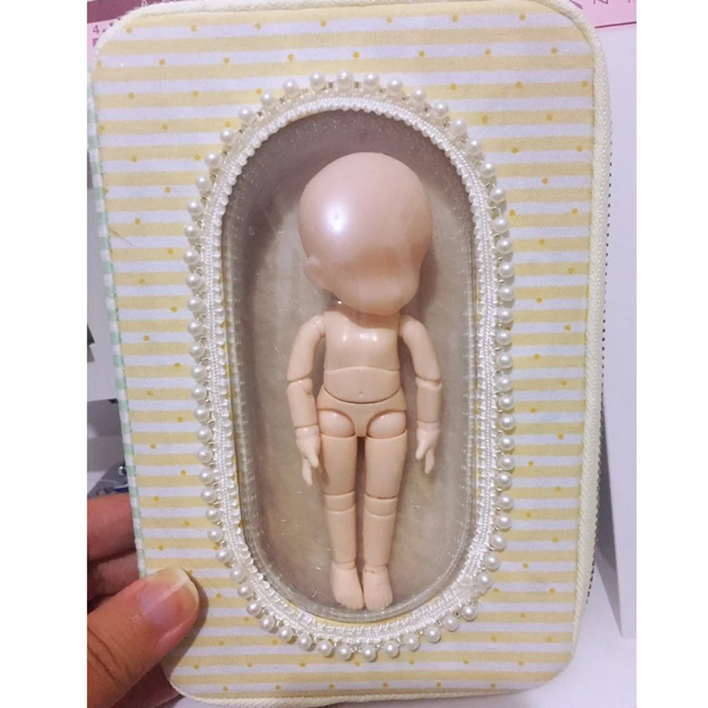 13*6cm BJD Boneca Corpo Capa Cabeça Rosto Maquiagem Máscara de Proteção