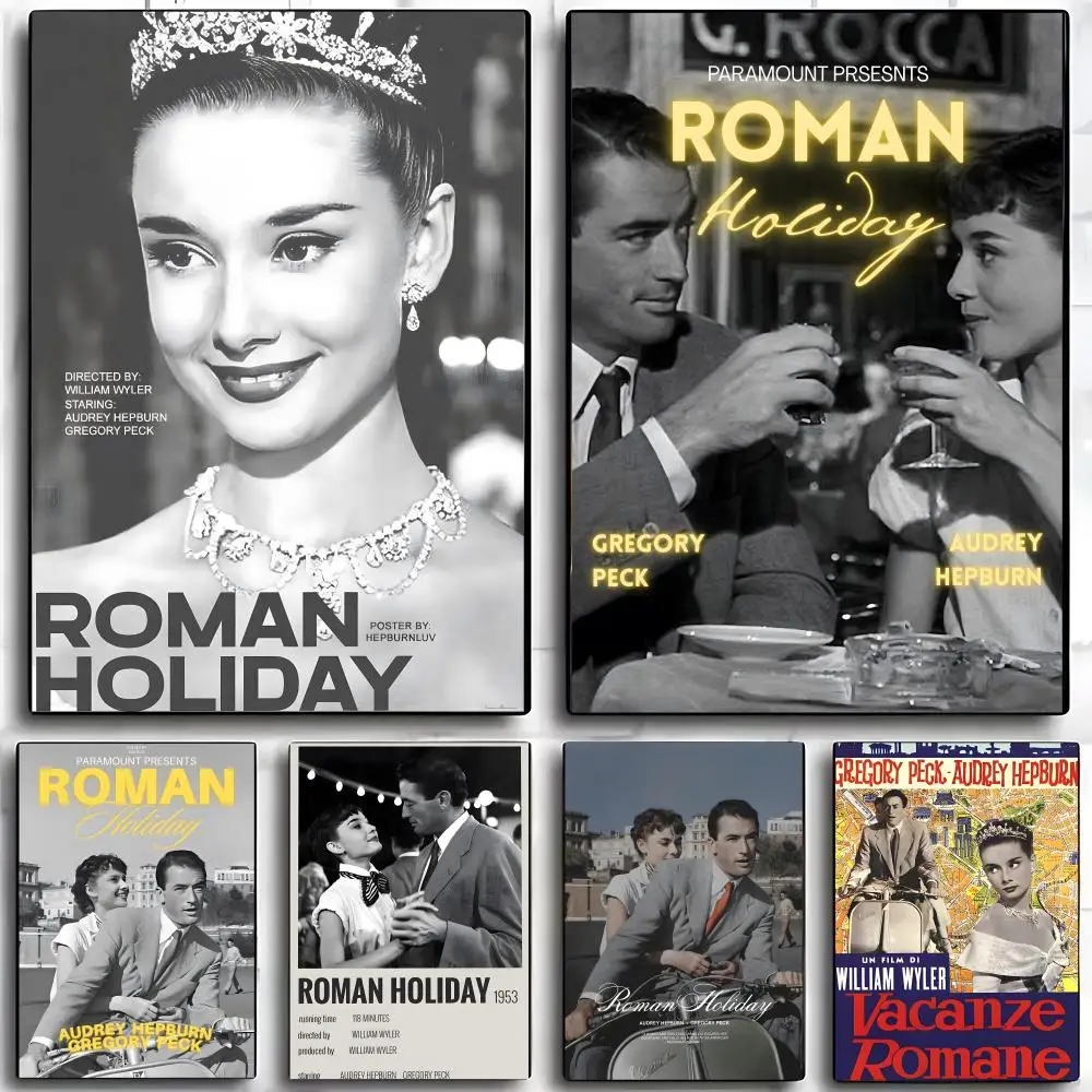 Movie R-roman H-holiday Poster Wall art print art suitable for living room bedroom bar parlor home decor gift