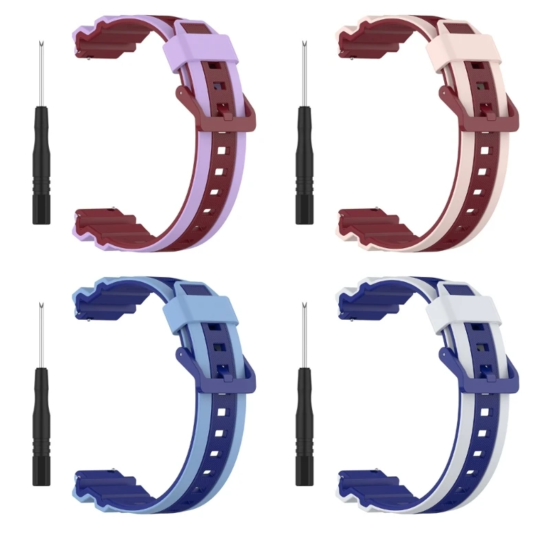 B03F Silicone Band for Whizkid 2 Replacement Wrist Straps Quick Release Wristband Straps Sweatproof Bracelets Watch Belt