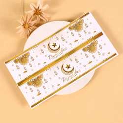 2025 Eid Mubarak Water Bottle Stickers Self-Adhesive Labels for 2025 Ramadan Decoration Muslim Islamic Eid Party Supplies