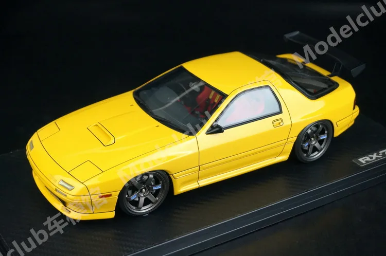 

Масштабная модель автомобиля IG 1:18 RX7 FC3S TE37, желтая, JDM, имитация, лимитированная серия, из смолы и металла, статическая, подарок