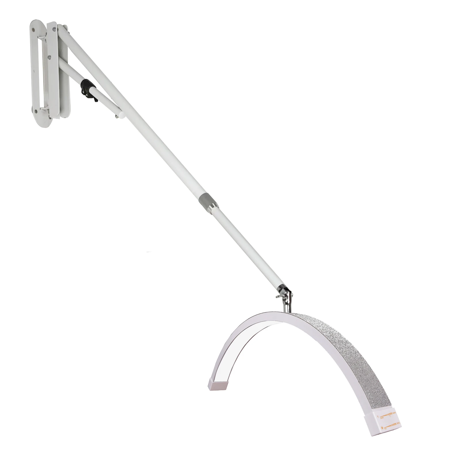 

Fusitu 40w Dual Color Temperature Wall Mounted Half Moon Light Fill Light With Diamonds For Barber Shop Studio Makeup Lighting