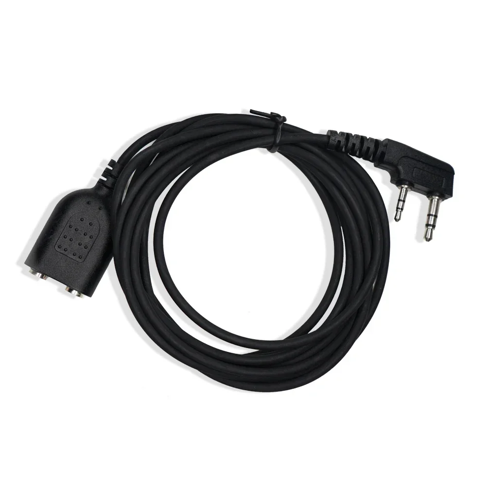 Baofeng الصوت مهائي كابلات K ميناء / M ميناء اتجاهين راديو تمديد الحبل ل BF-888S UV-82 UV-5R كينوود سماعة المتكلم هيئة التصنيع العسكري