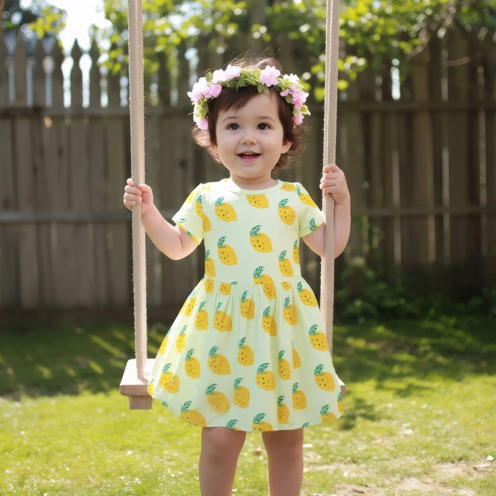 

Sanlutoz летнее детское платье, детская одежда для девочек, праздничная мода с короткими рукавами