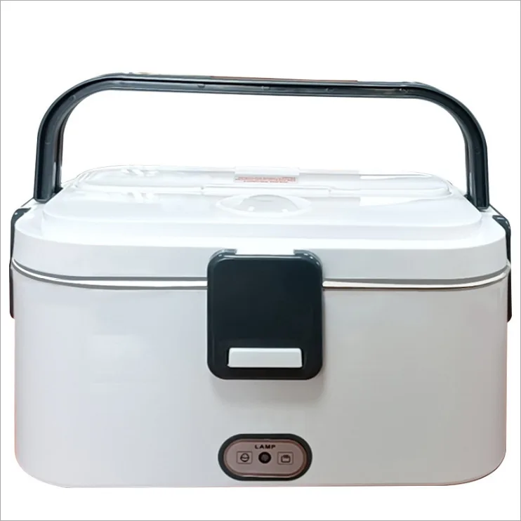 Stainless Steel Electric Lunch Box 12V 24V 110V 220V Office Camping Heating Food Warmer Container Dual-use Heated LunchBox Set