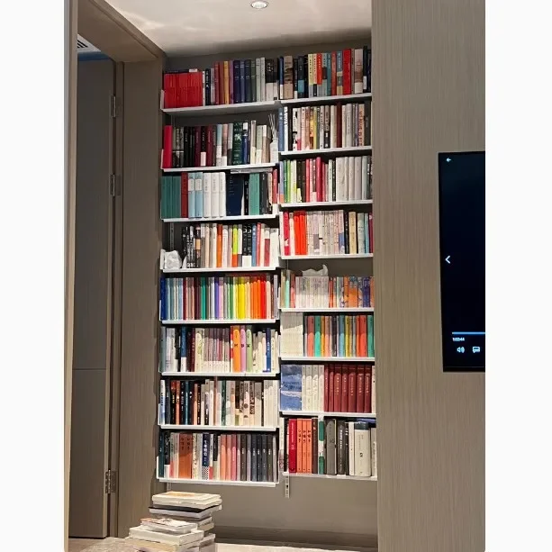 رف مسار الرياح للتعليق على الحائط، رف كتب مفتوح للقراءة، رف تخزين قابل للإزالة