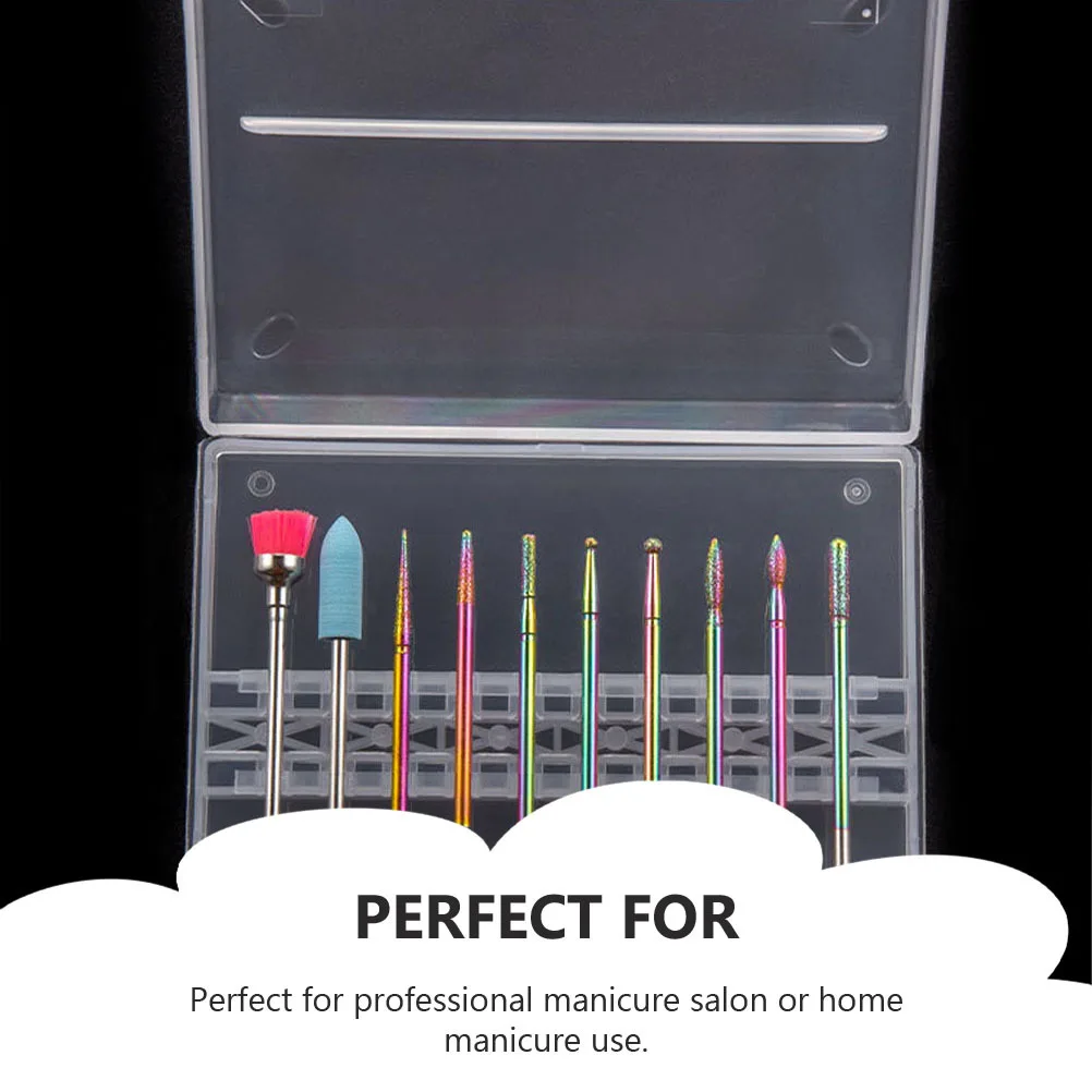 1 ensemble d'outils de forage à ongles, fourniture de manucure, Durable, Portable, petite taille, parfait pour le polissage quotidien des ongles, polisseuse de manucure