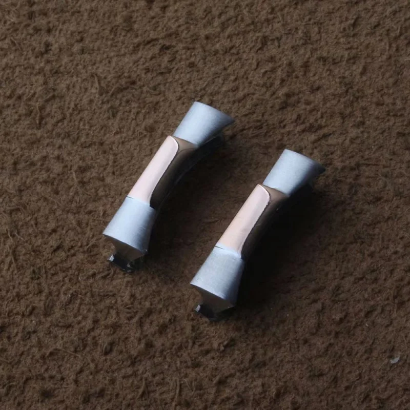 وصلة نهاية منحنية 20 مم لساعة رولكس طاقم الغواصة GMT دايتونا من الفولاذ المقاوم للصدأ قسم حزام مطاطي ملحقات جزء الساعة