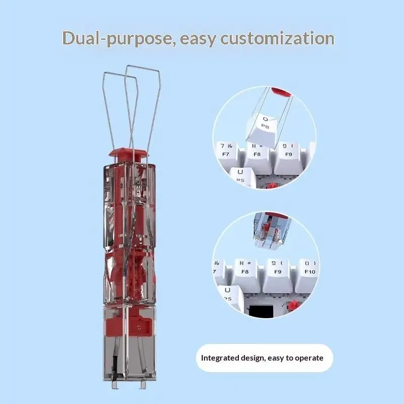 2 In 1 Switches Puller Keycap Puller Switch Puller Hot Swap Shaft Remover Keyboard Cleaner For Mechanical Keyboards DIY Kit