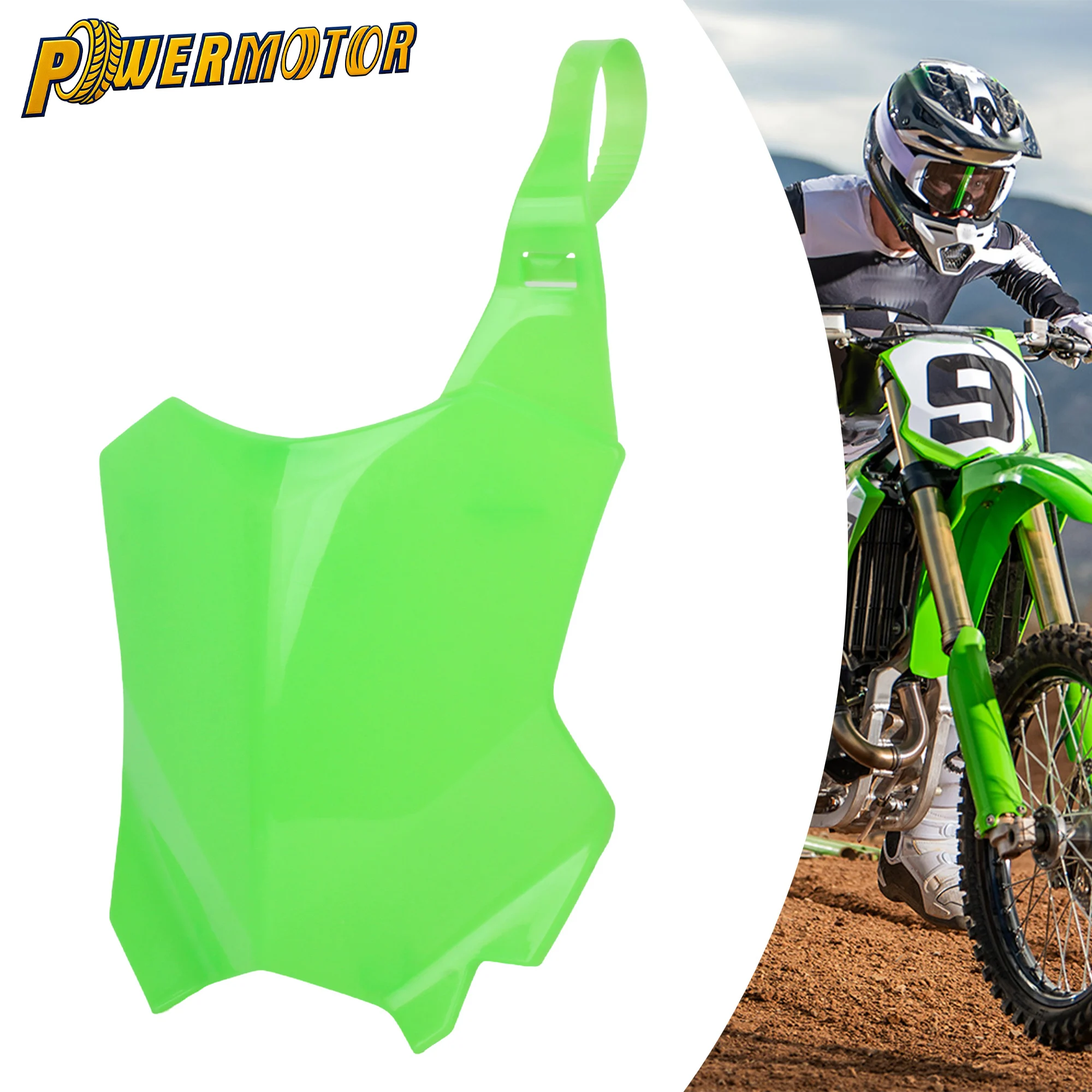 

For KAWASAKI Motocross Front Number License Plate For KAWASAKI KLX300R KX250 X 250F KX450 450F SR 2016-2021 2022 2023 Dirt Bike
