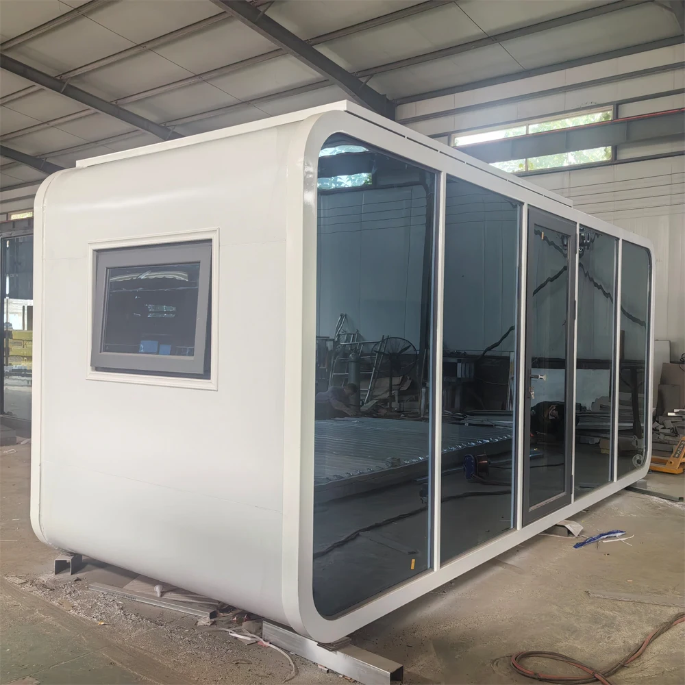 رخيصة الجاهزة شعبية البسيطة أبل المقصورة البيت بناء سريع الجاهزة المحمولة 20Ft 40Ft مكتب جراب حاوية مقاومة للماء المنزل