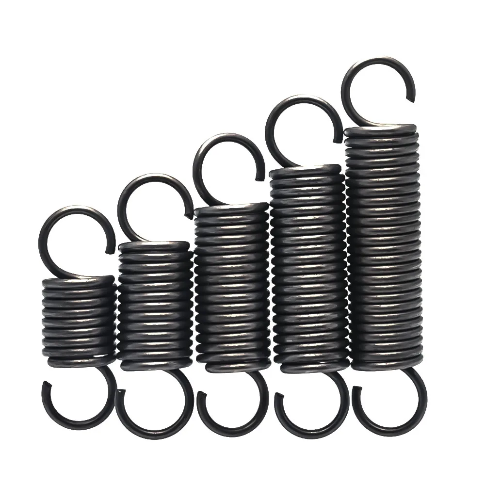 5 Pcs 1/1.2 Spring Open Hook Tension Springe Pullback Springs Coil Extension Springi Draught Sprisng Wire Muelles Y Resortes