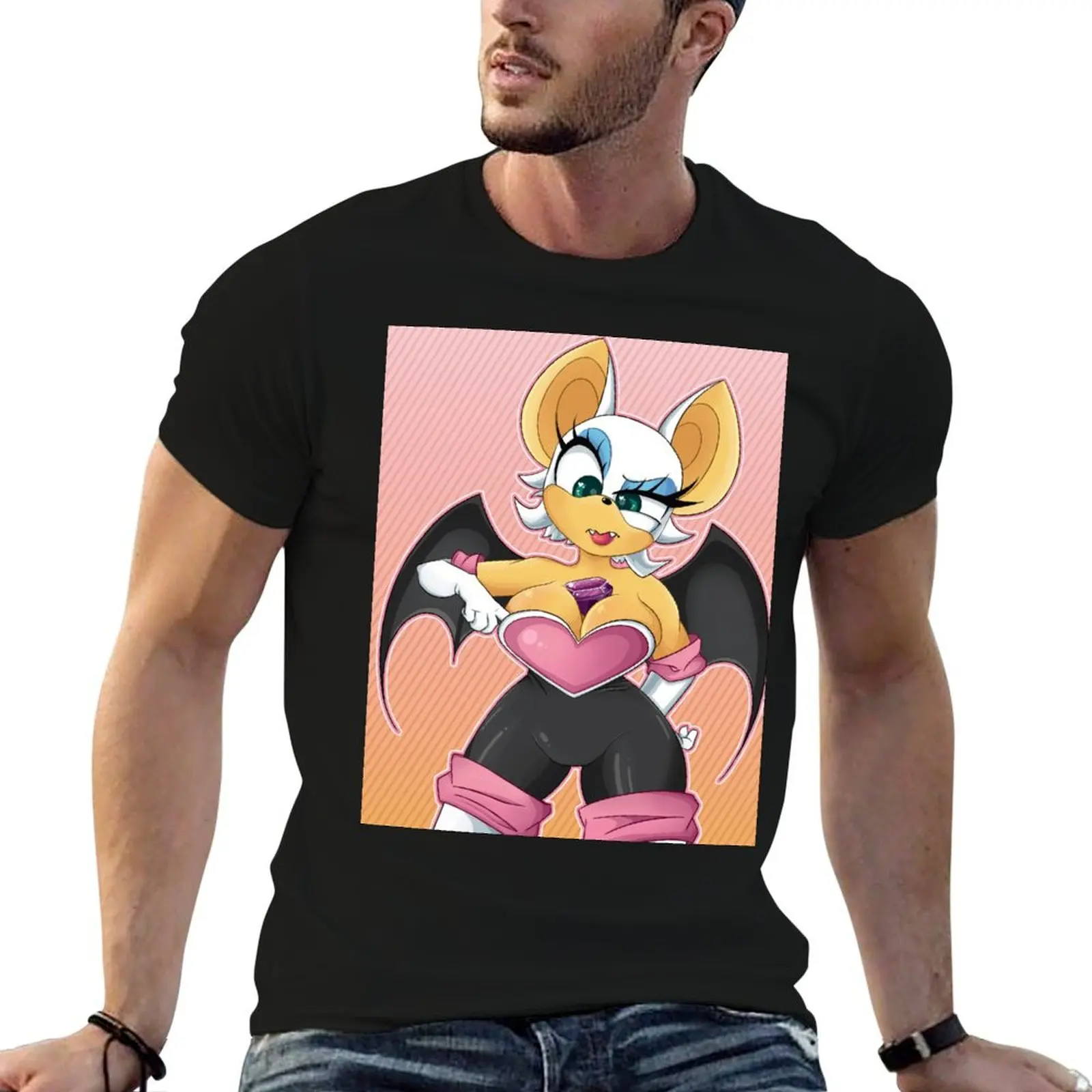 Rouge the Bat: Stuck Chaos Emerald T-Shirt essential t shirt for a boy anime anime stuff heavy weight t shirts for men