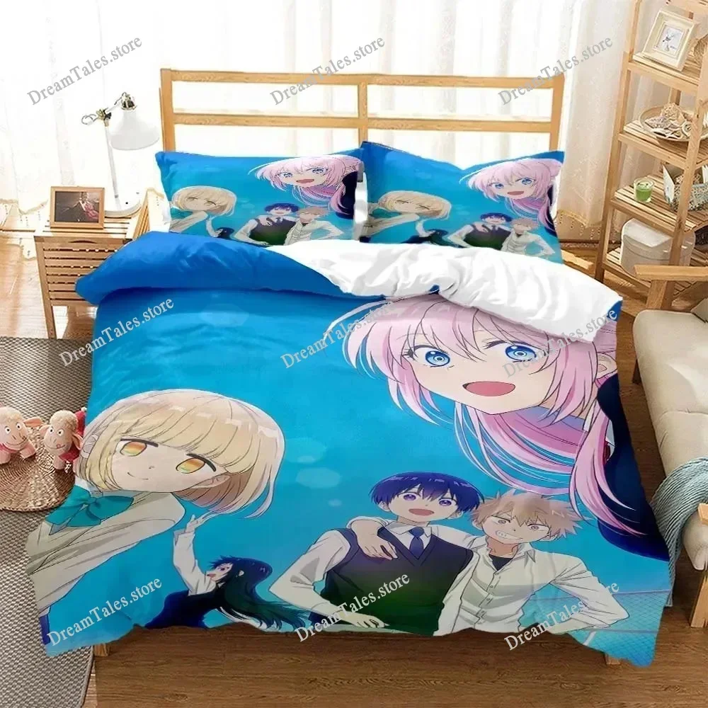 

3D Printed Anime Lonely Rock Digital Bedding Set Duvet Cover Bedroom Comforter Single Twin King _Size Quilt Cover Home Textiles