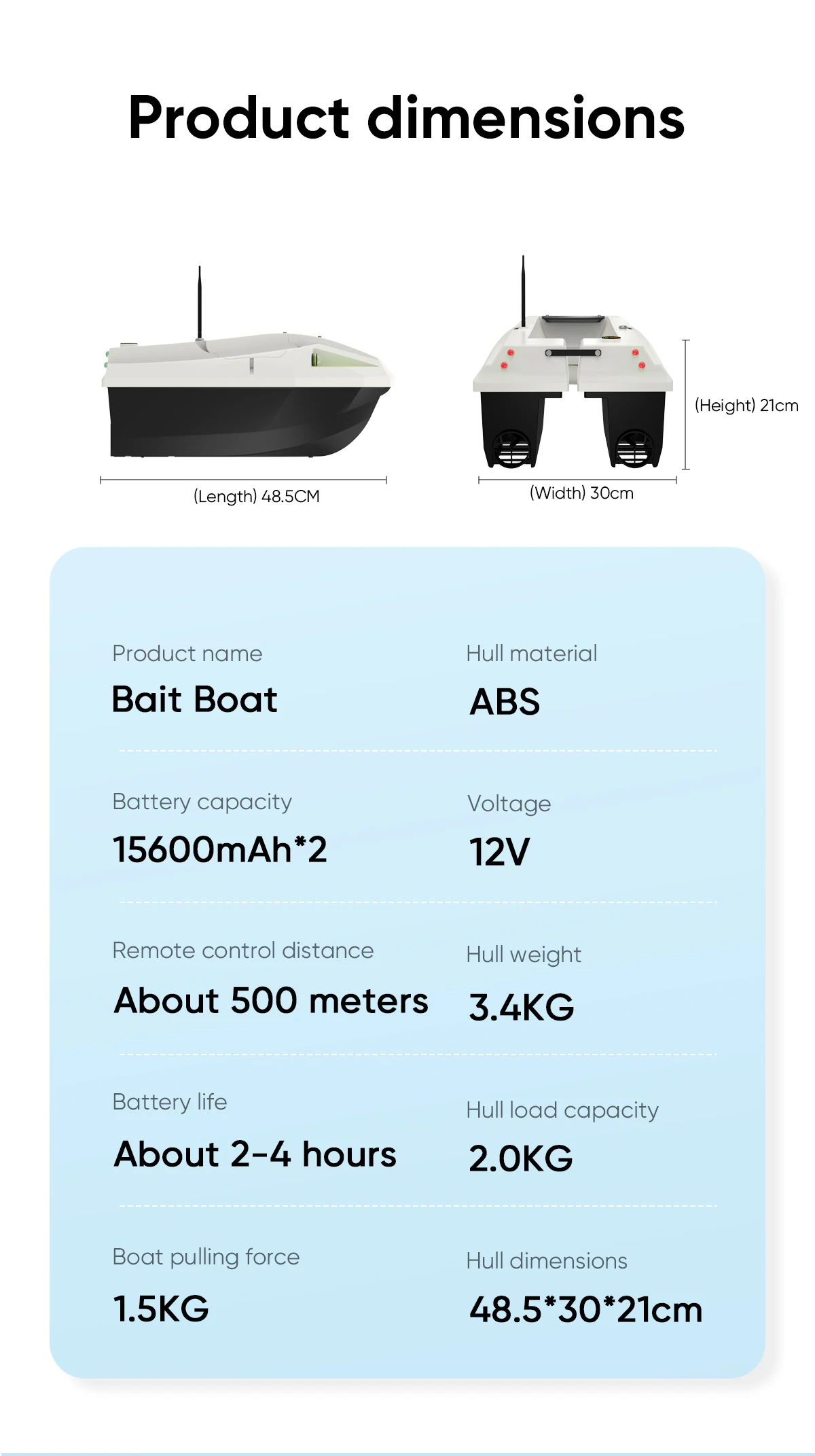 Auto Cruise RC Fishing Bait Boat ABS Plastic 100 GPS Positioning Points Smart Baiting Vessel for Carp Fishing Tackle Gear - view 4